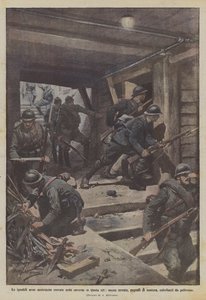 As armas austríacas ignóbeis encontradas nas cavernas da Cota 121, maças de ferro, adagas de metal em folha